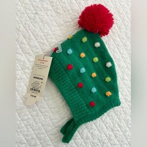 NWT Cat & Jack Christmas tree hat newborn